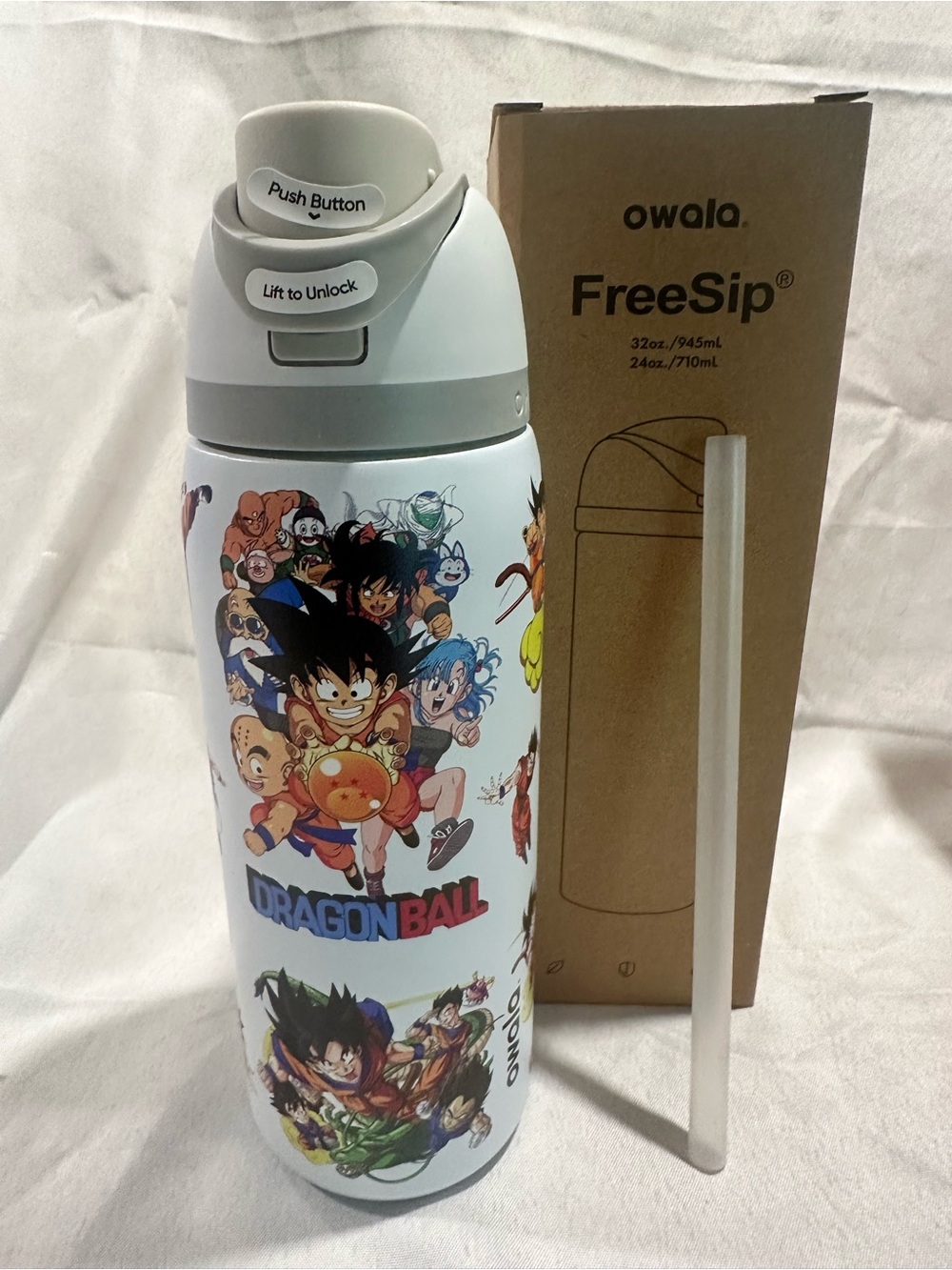 Custom Engraved Owala FreeSip DragnBall 32 oz
